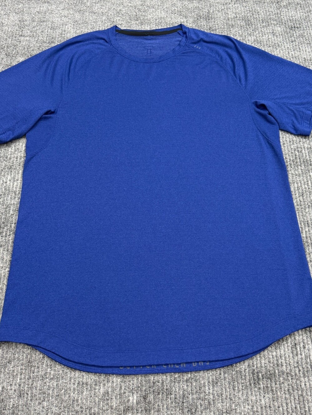 Lululemon License To Train Shirt Mens Large Blue Athletic Performance Running